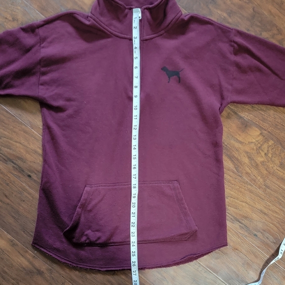 PINK by Victoria's Secret Women's Half Zip Pullover Comfy Sweatshirt Size Small - Picture 7 of 10